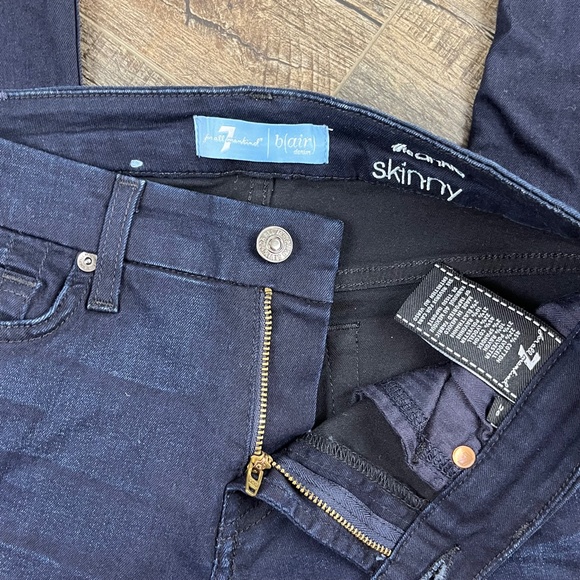 7 For All Mankind Ankle Skinny Jeans Pants Denim ((size 26)) - Picture 7 of 9